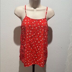 Collective Concepts Red and White Polka Dot Camisole